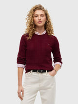 TOMMY HILFIGER Cable Knit Sweater,XW07179-DW5