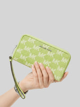 Jet Set Travel Large Logo Jacquard Denim Smartphone Wristlet,35S6STVE3J