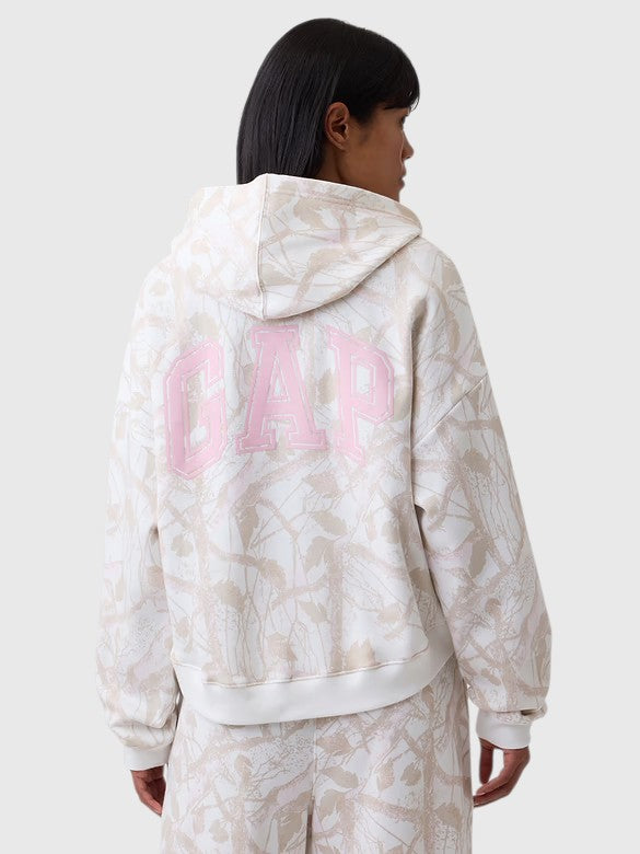 GAP Relaxed Gap Mini-Logo Cropped Hoodie, 430551