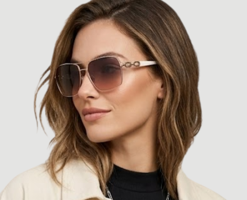 Brown Gradient Navigator Ladies Sunglasses