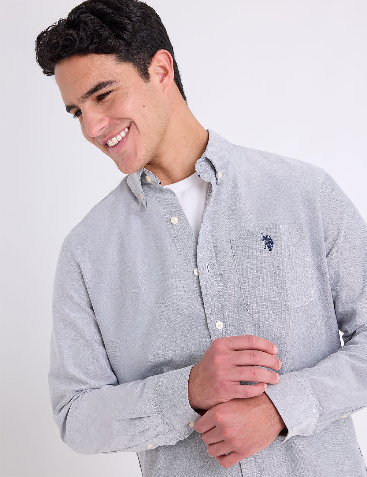 LONG SLEEVE STRETCH OXFORD SHIRT Serial 115705-YC00A