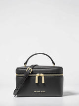 Michael Kors Vivi Small Plaid Print Wool Blend Vanity Crossbody Bag,35F6SVFC5U