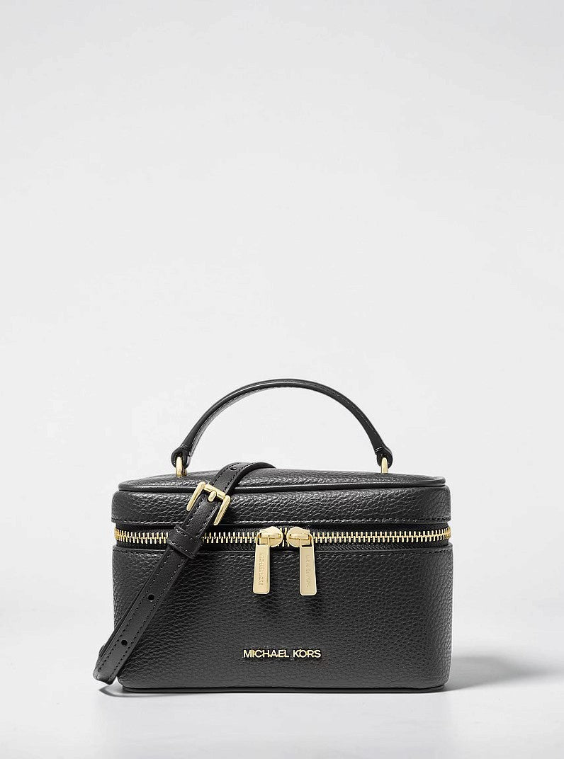 Michael Kors Vivi Small Plaid Print Wool Blend Vanity Crossbody Bag,35F6SVFC5U
