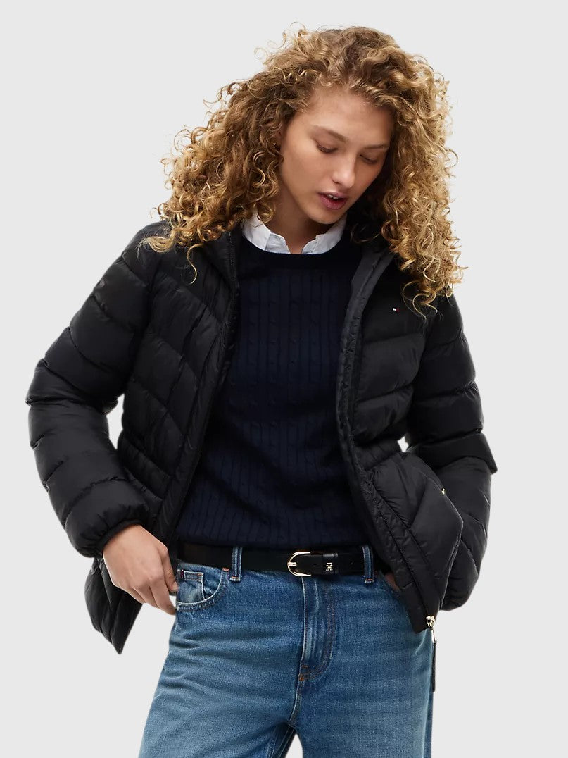 TOMMY HILFIGER  Quilted Hooded Jacket,XW09404-ACI