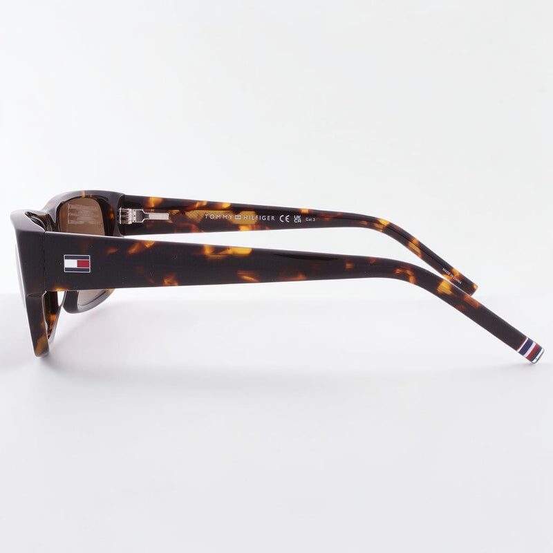 Tommy Hilfiger 
Brown Rectangular Men's Sunglasses,
TH 2017/S
