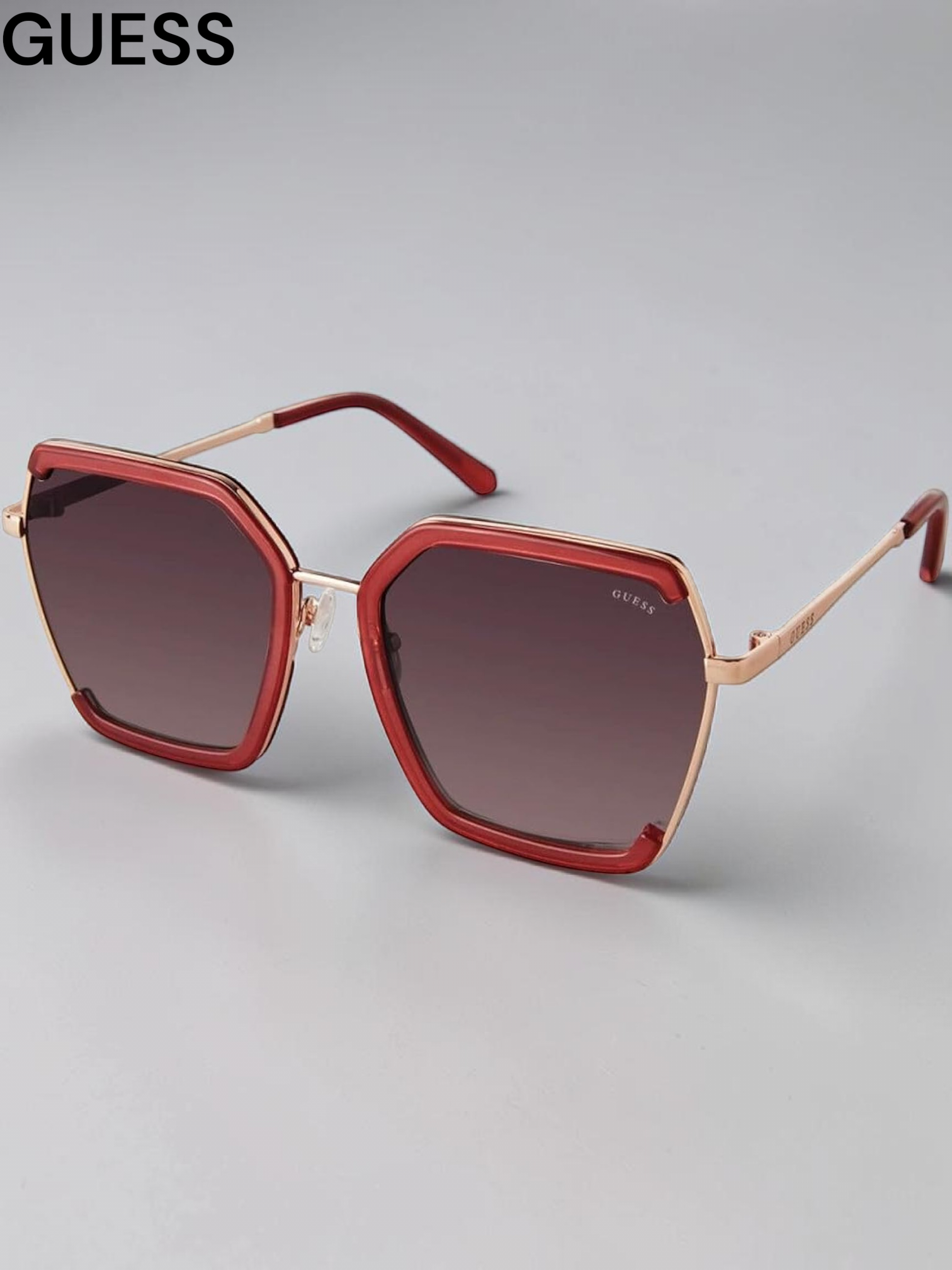 GUESS Red Metal Women's Sunglasses