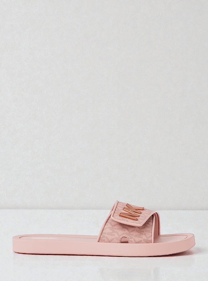 M.k Palmer Signature Logo Slide Sandal