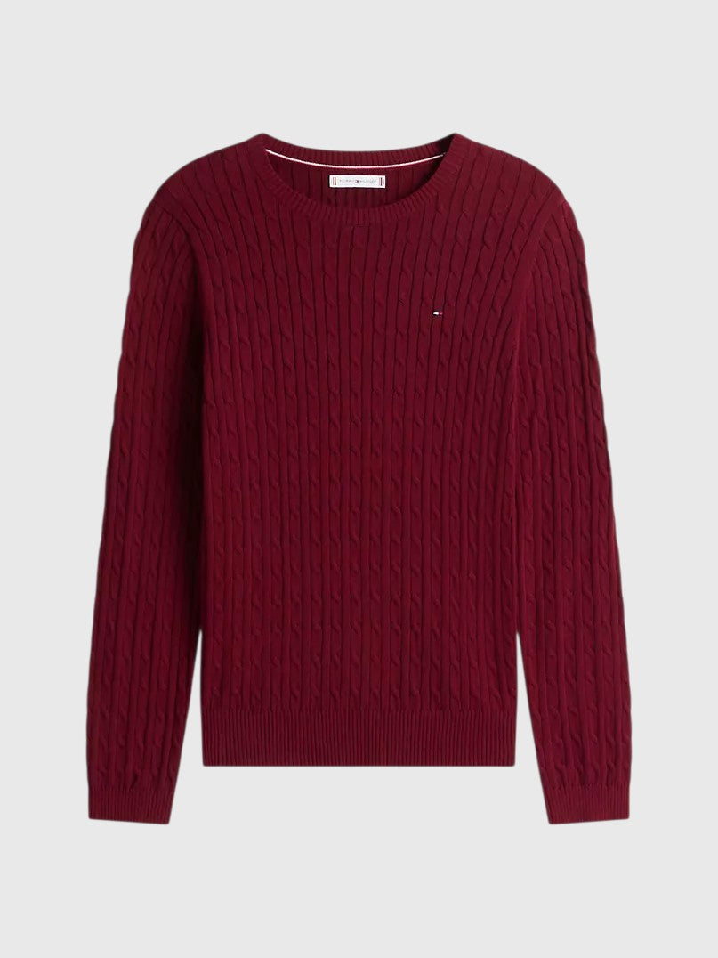 TOMMY HILFIGER Cable Knit Sweater,XW07179-DW5