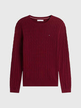 TOMMY HILFIGER Cable Knit Sweater,XW07179-DW5