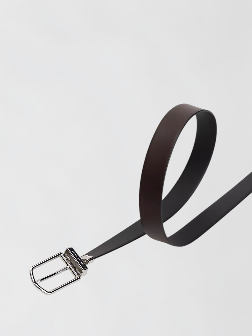 Immediate Tommy Round Buckle Reversible Leather Belt