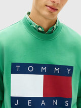 TOMMY HILFIGER Jeans Big Flag Logo Sweatshirt,DM22643-MBM