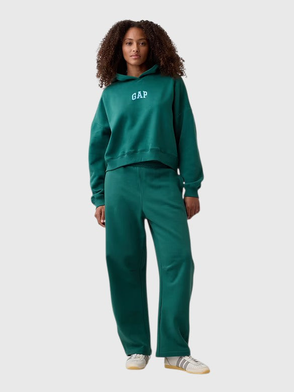 GAP Relaxed Gap Mini-Logo Cropped Hoodie, 430551