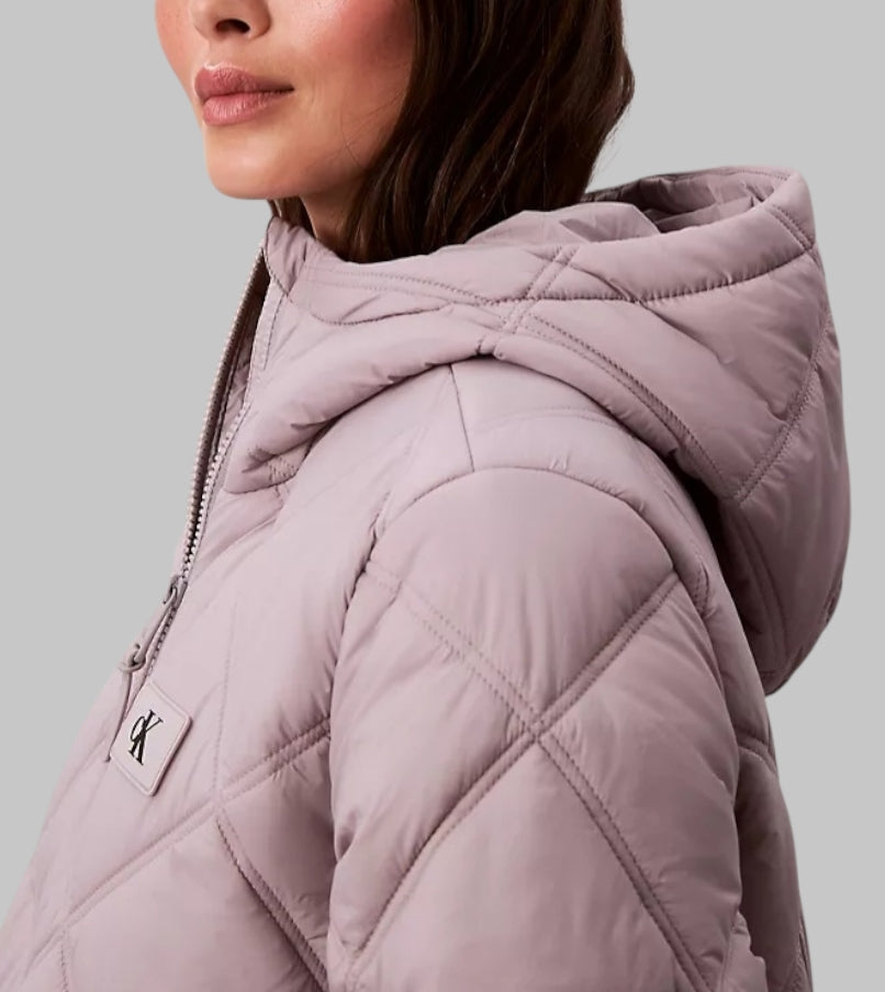 Long Hooded Puffer Jacket