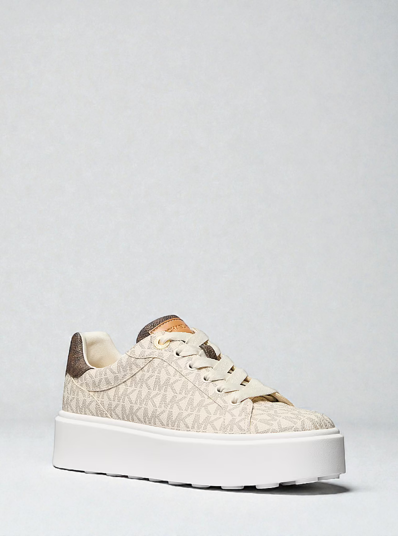 M.k Romey Two-Tone Logo Platform Sneaker