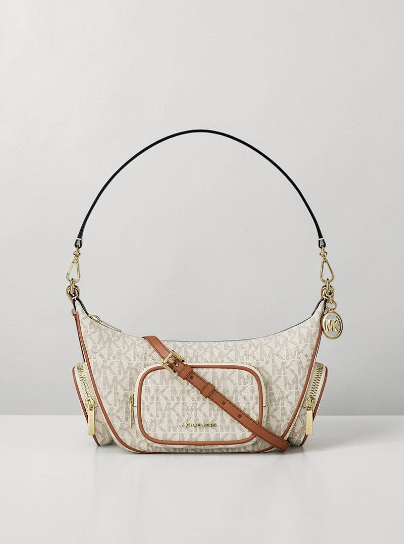 Michael Kors Merritt Signature Logo Convertible Crossbody Bag,35S6S0WC1B