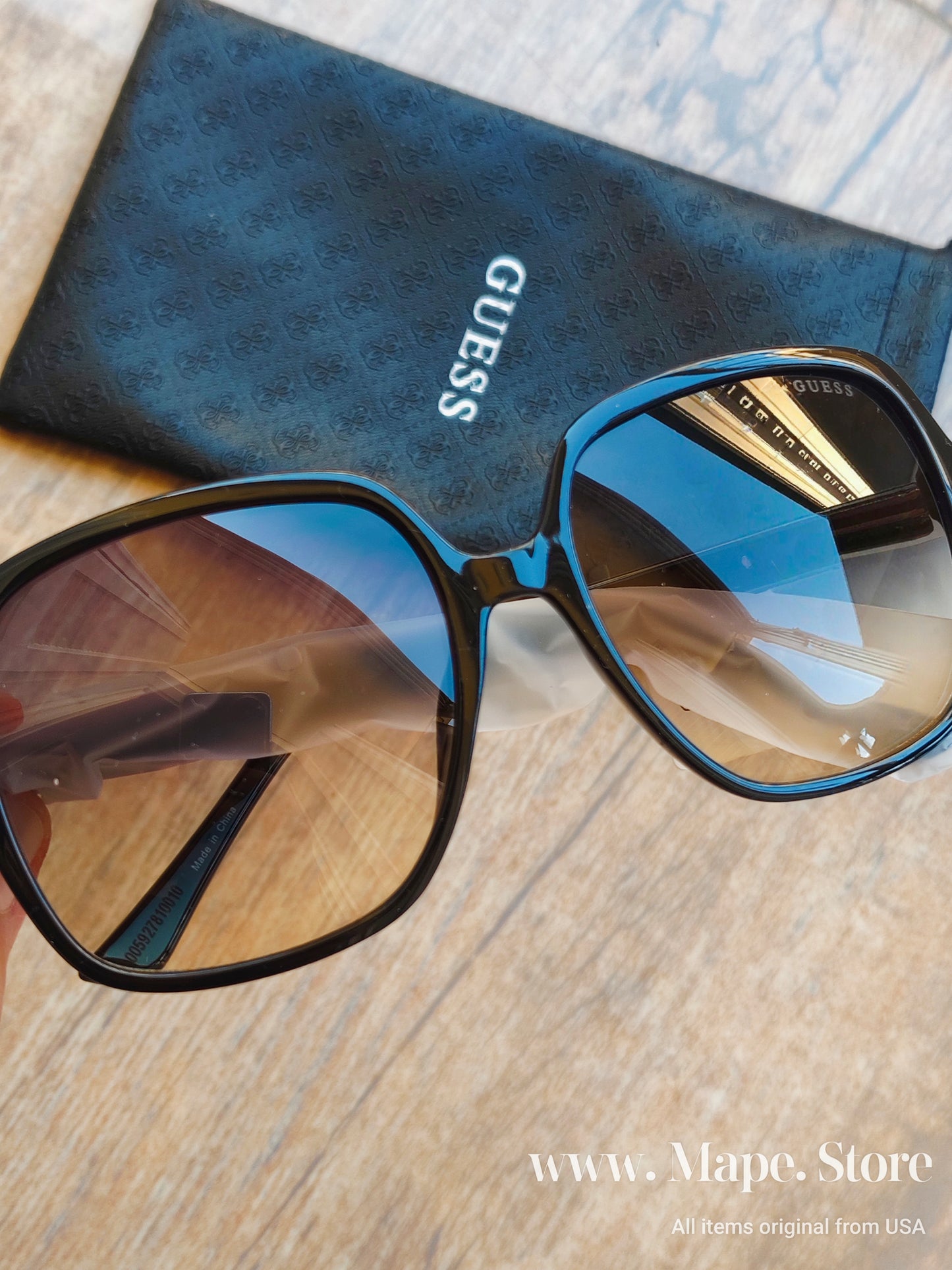 Immediate Guess 58mm Square Sunglasses