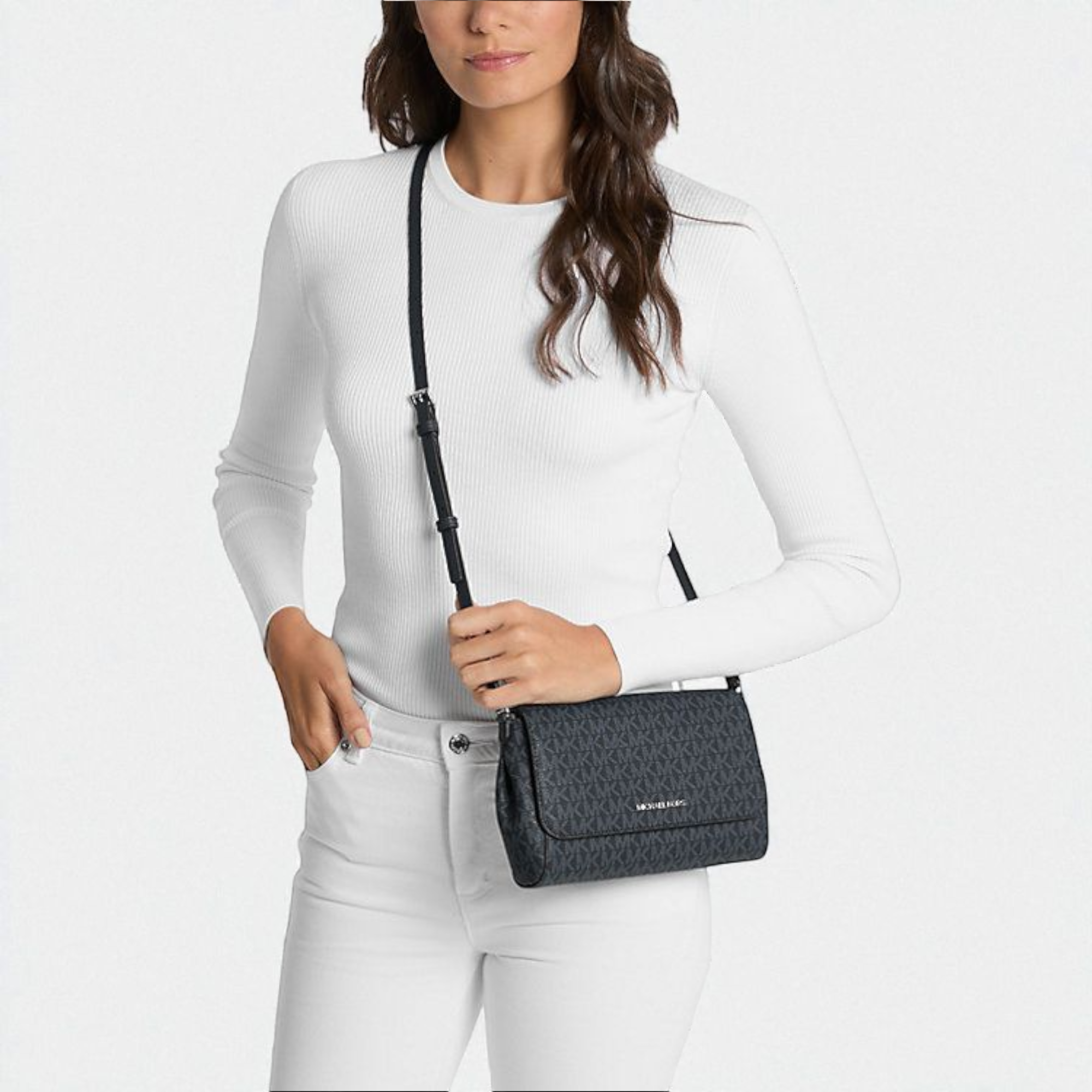 Immediate Medium Signature Logo Convertible Crossbody Bag 35R4STTC6B