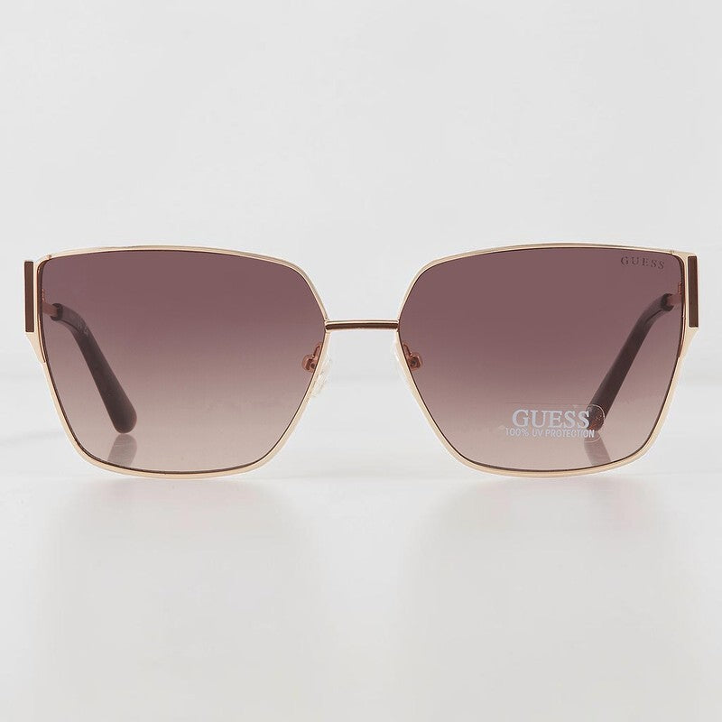 Guess Gradient Brown Butterfly Ladies Sunglasses,GF6158