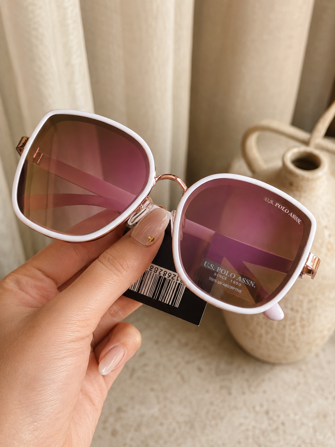 Immediate US Polo  LADIES  OVAL SUNGLASSES Serial PA5158-0000A