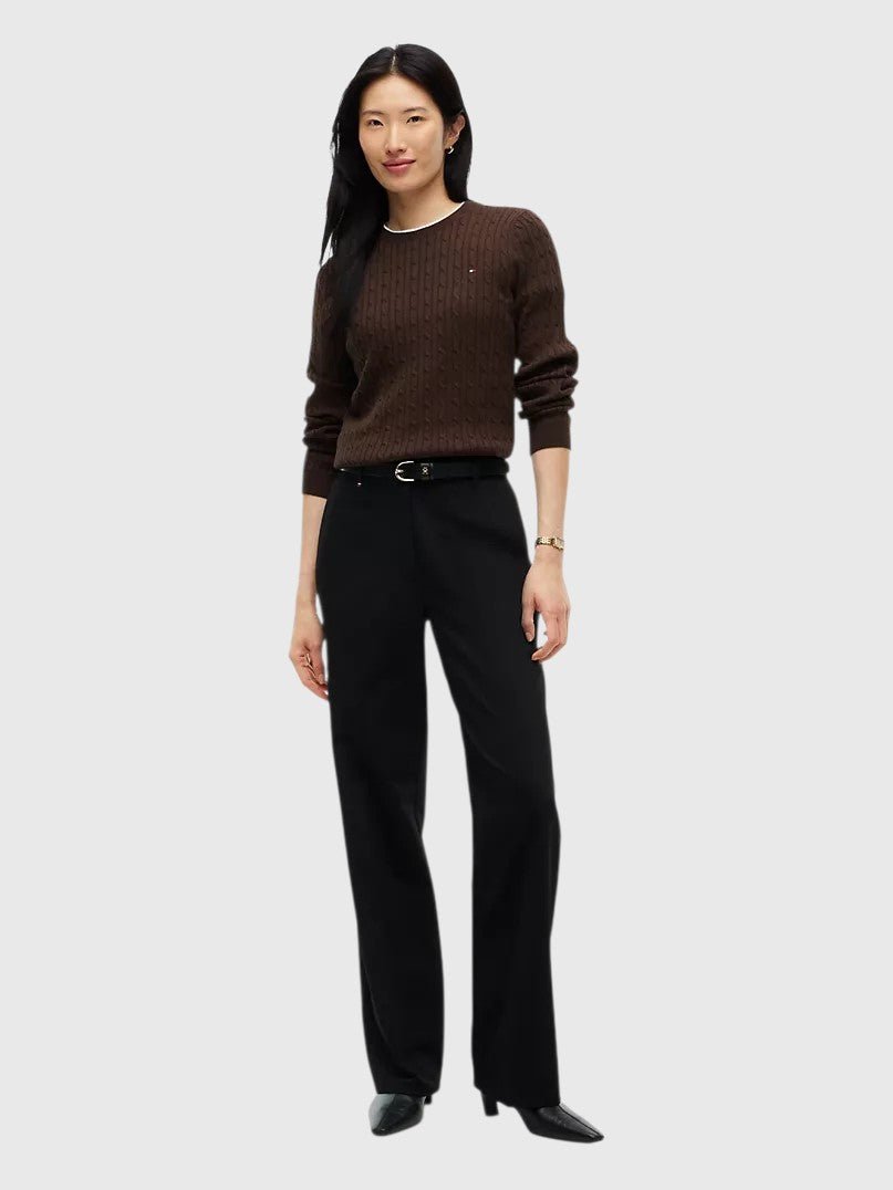 TOMMY HILFIGER Cable Knit Sweater,XW07179-DW5