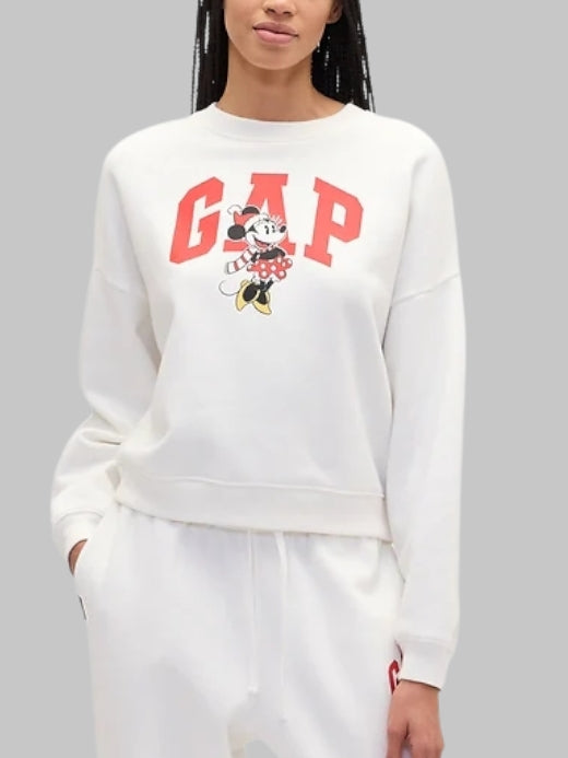 Gap × Disney Minnie Mouse Oversized Logo Sweatshirt