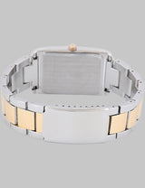 HIS AND HERS TWO TONE SQUARE WATCH SET,USC2658UO-0000A