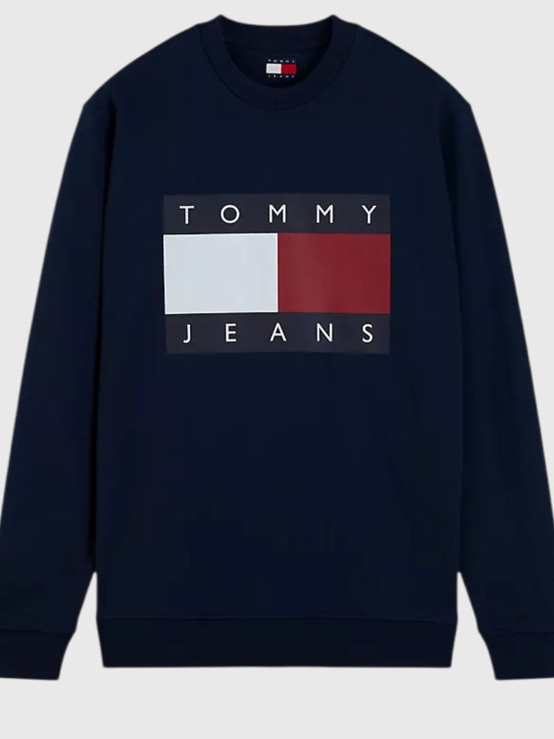 TOMMY HILFIGER Jeans Big Flag Logo Sweatshirt,DM22643-MBM