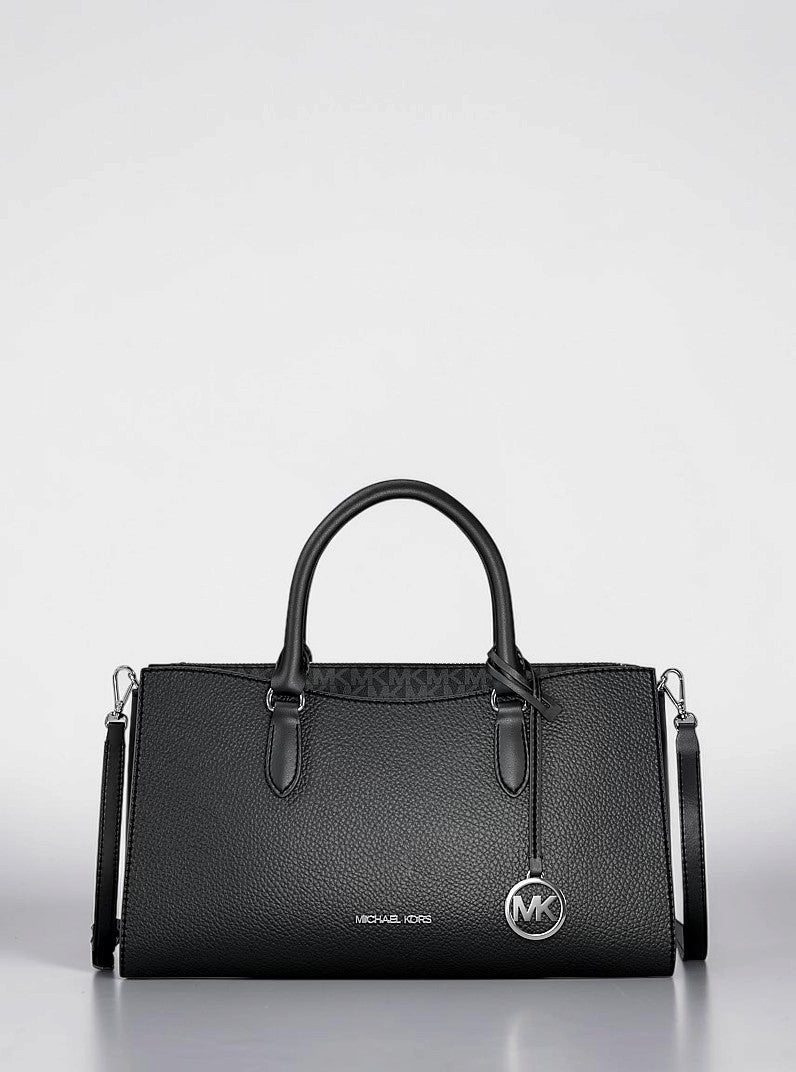 Michael Kors Arden  Signature Logo Top-Zip Satchel,35F6G4XS6S