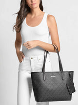 Michael Kors Jet Set Large Signature Logo Tote Bag,38T4SJ6T9B