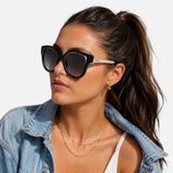 Guess Smoke Gradient Butterfly Ladies Sunglasses, GF0323