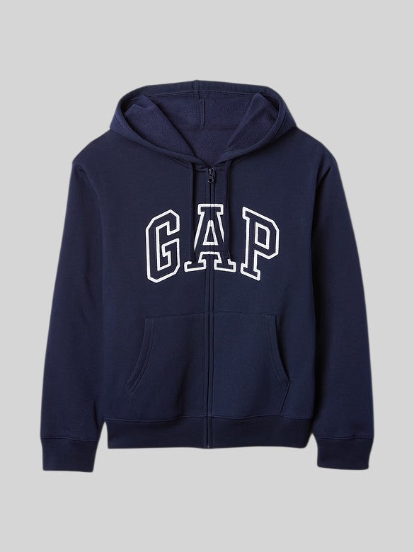 Gap Relaxed Gap Logo Zip Hoodie,627454