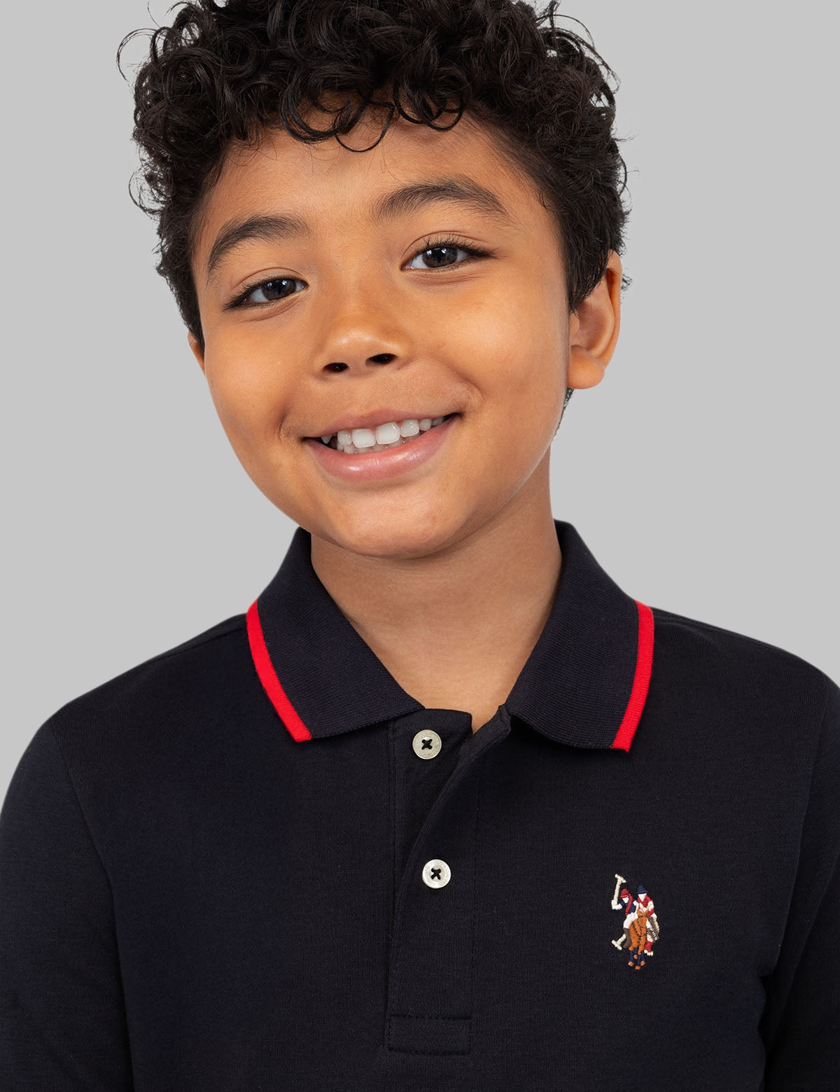 BOYS SOLID INTERLOCK POLO SHIRT