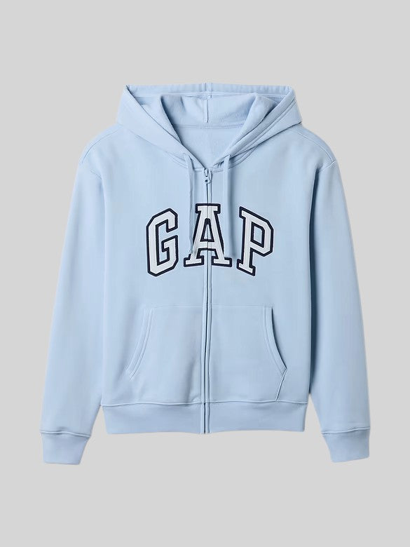 Gap Relaxed Gap Logo Zip Hoodie,627454