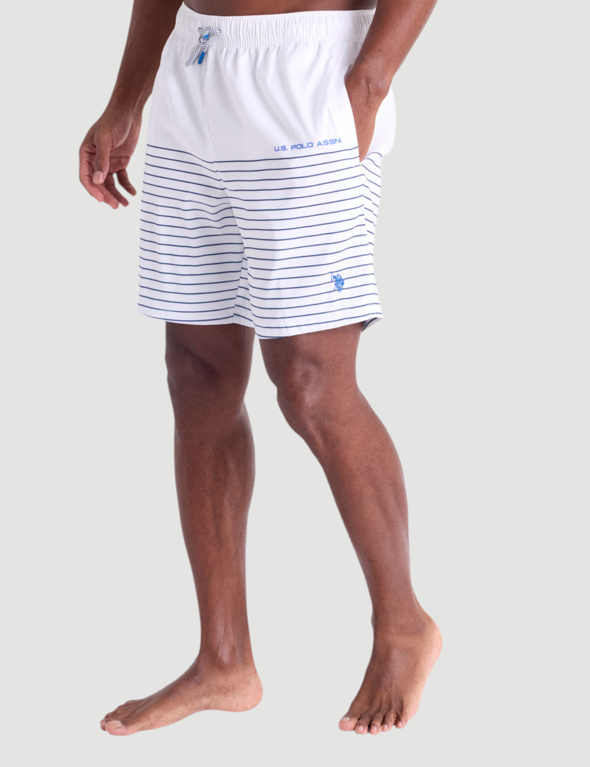 PIN STRIPE SWIM SHORTS