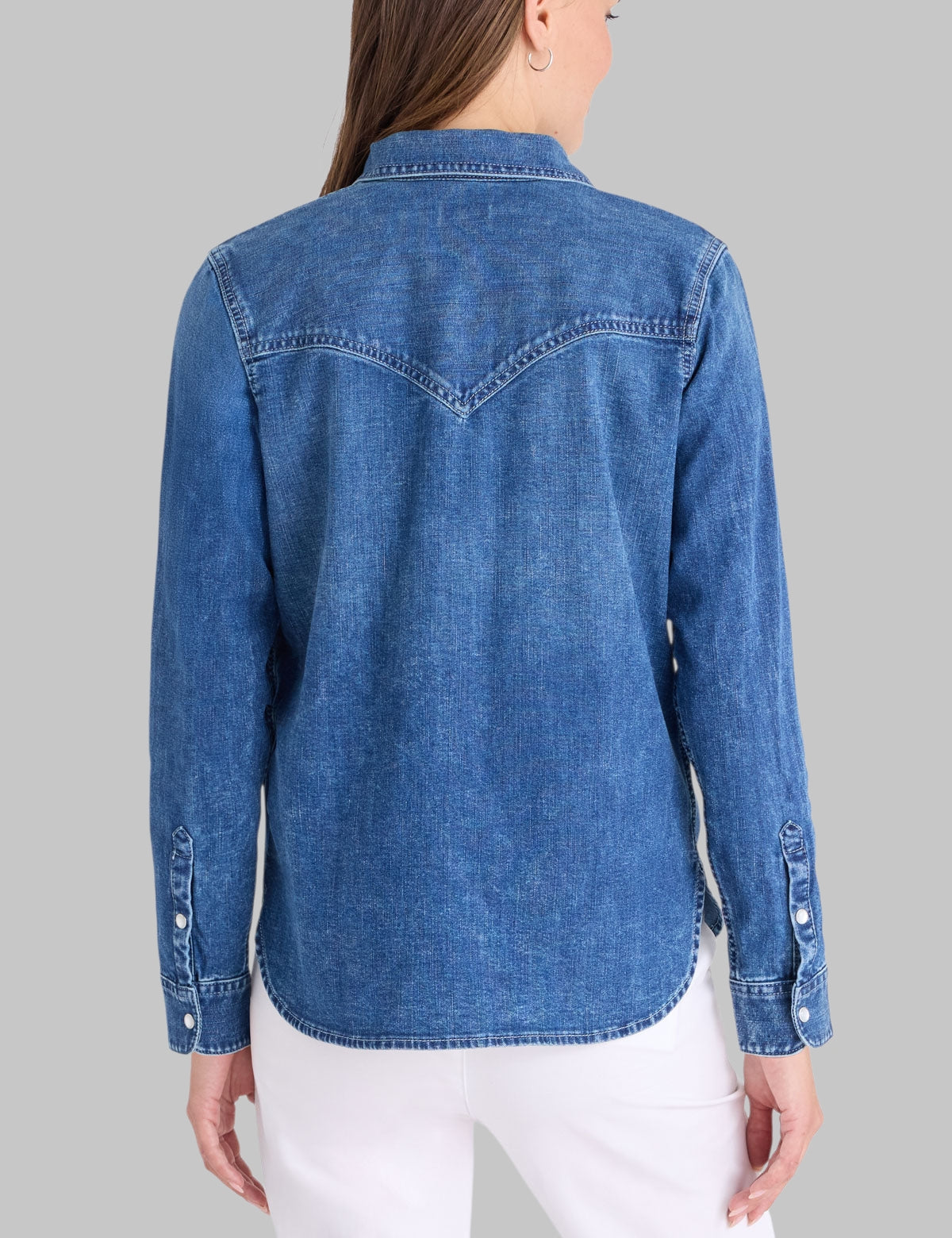 LONG SLEEVE DENIM WESTERN SHIRT
