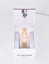 LADIES GOLD LINK WATCH,USC40720UO-0000A