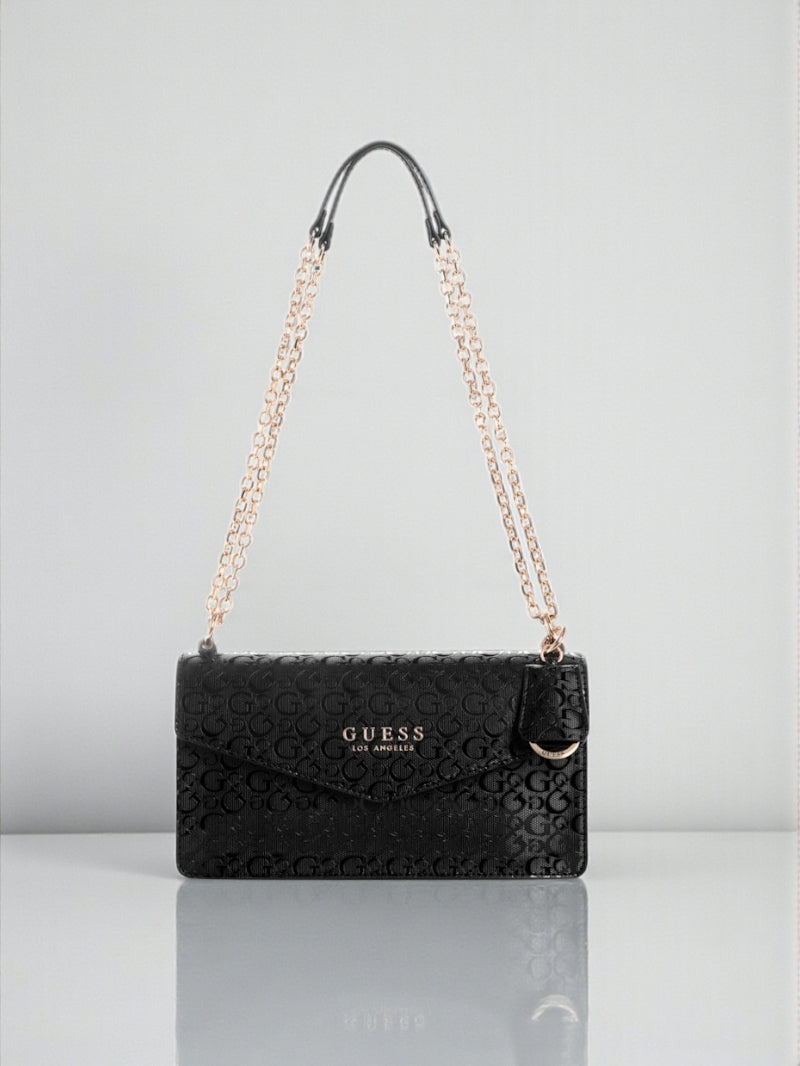 Kiran Logo Shine Convertible Crossbody