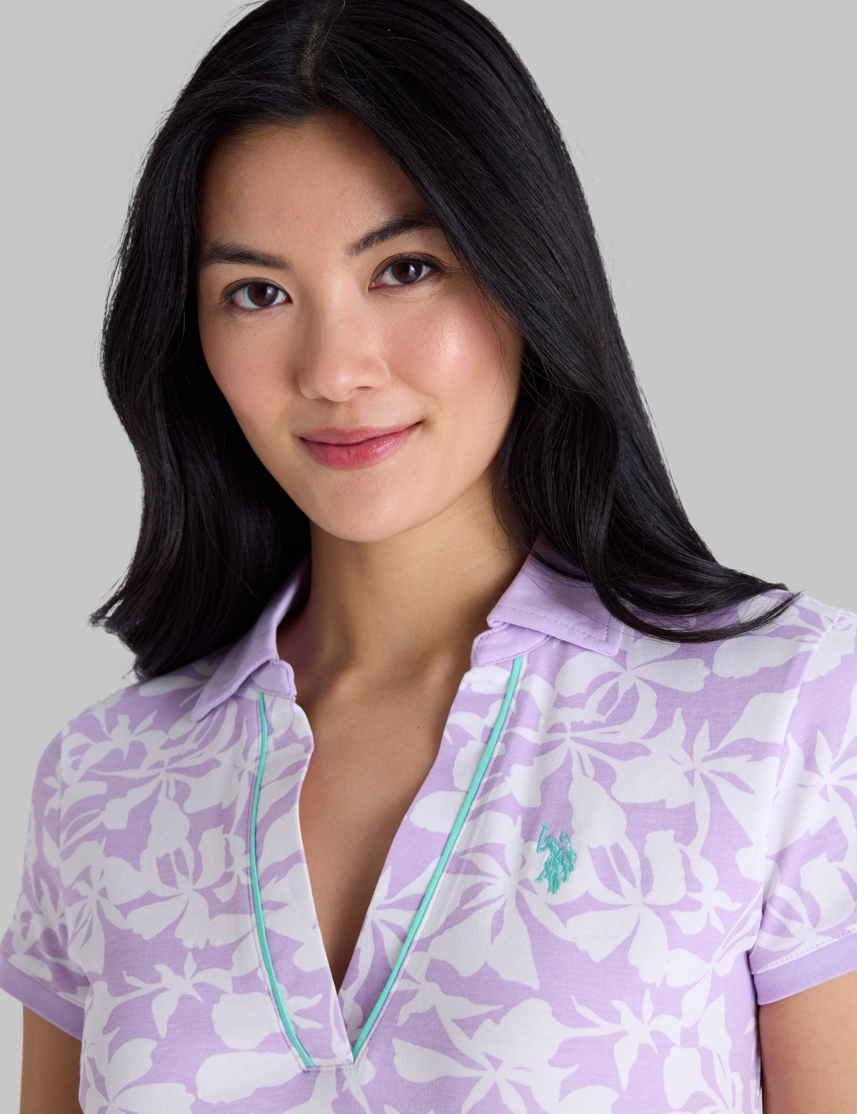 SOFT TROPICAL PRINT SLIM FIT POLO SHIRT,21P0069-9800A