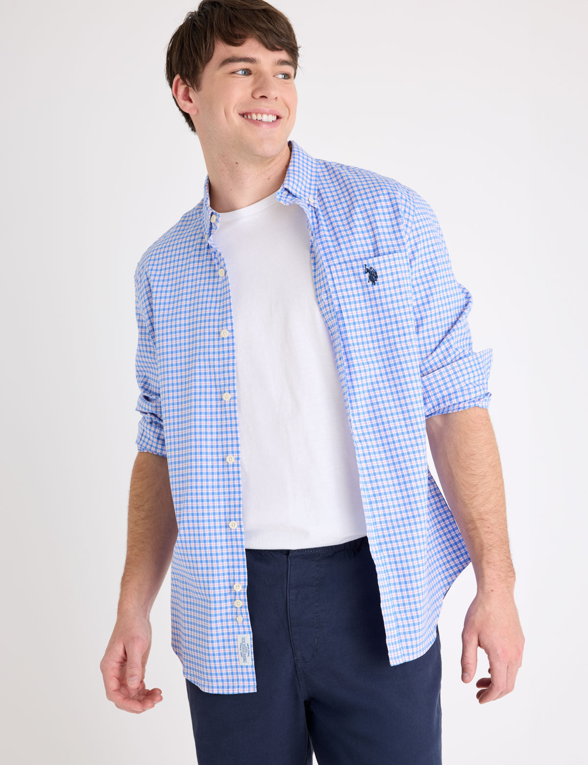LONG SLEEVE STRETCH PLAID MADRAS SHIRT Serial 11H0381-X500A