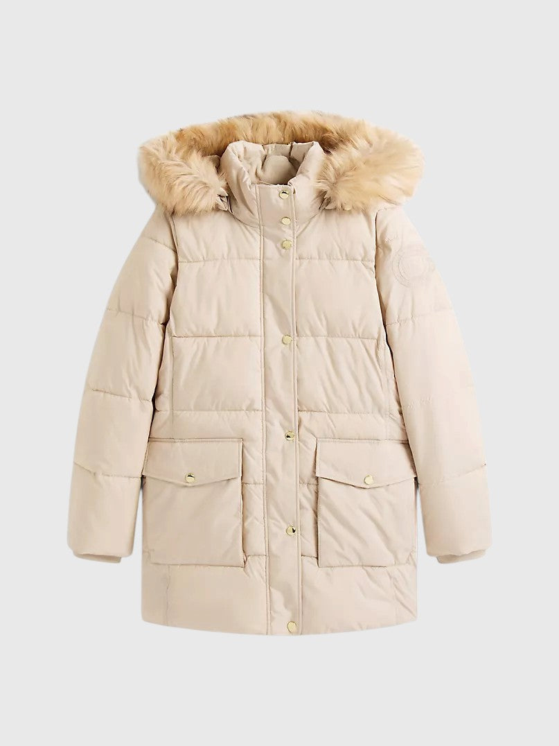 TOMMY HILFIGER Hooded Puffer Coat,XW06091