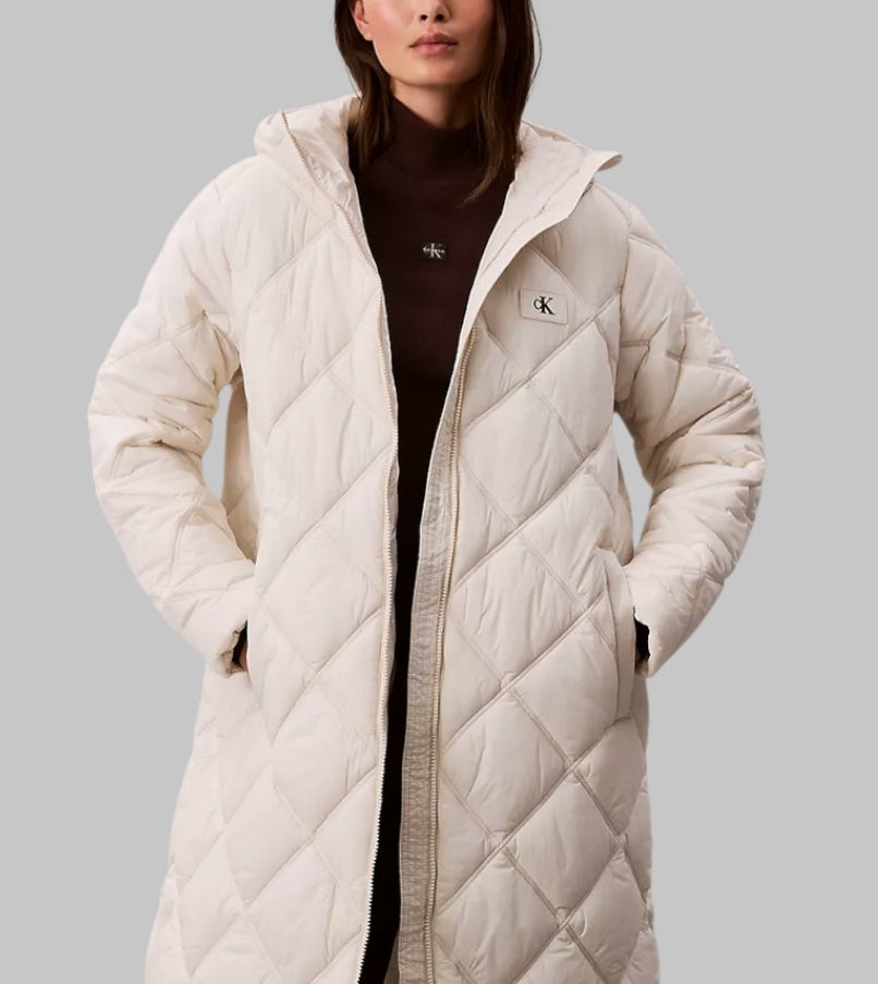 Long Hooded Puffer Jacket