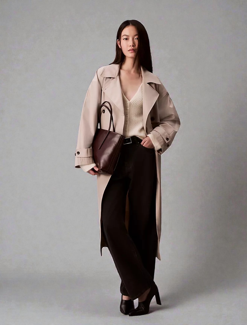 C.K Embossed Allover Emblem Logo Small Tote Bag 4F3197G