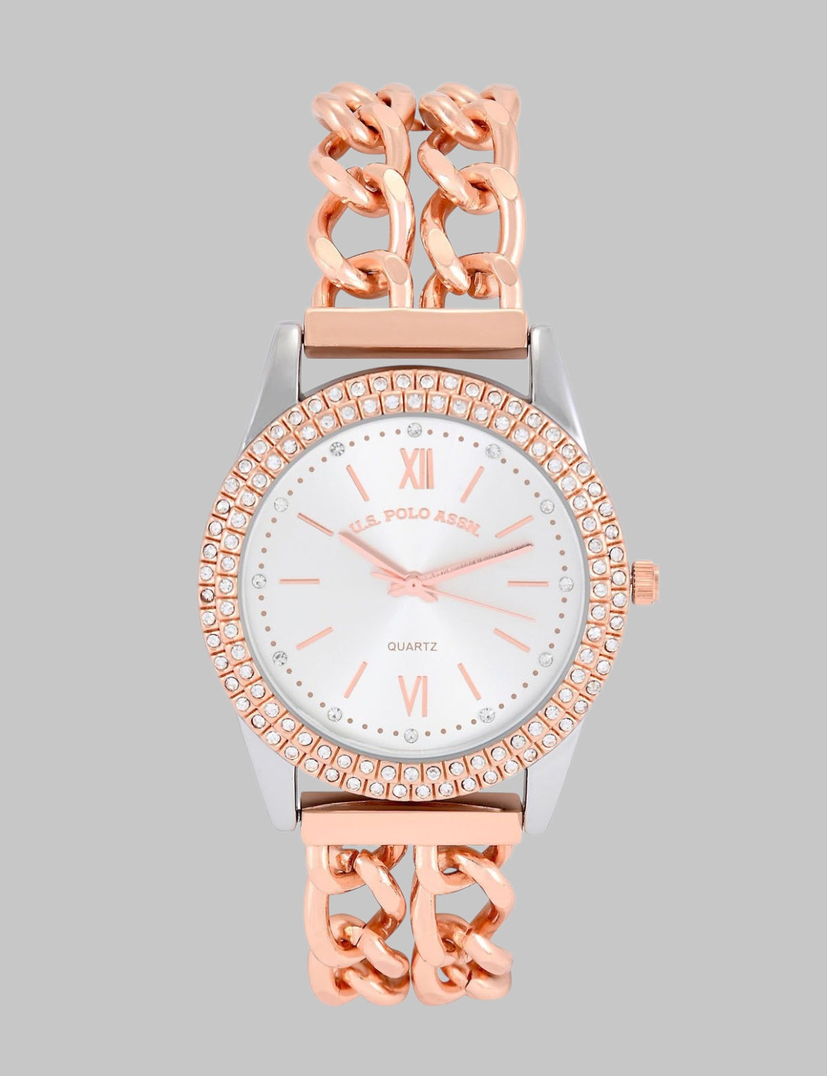 Immediate LADIES CLASSIC ROSE GOLD LINK BRACELET WATCH Serial USC40603UO-0000A