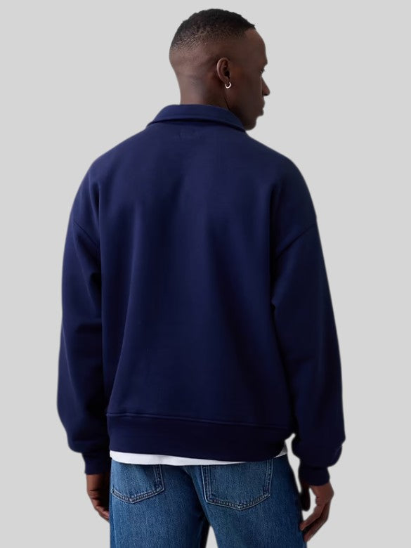 GAP Oversized Gap Logo Quarter-Zip Sweatshirt,1179549