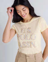 Immediate STACKED FLORAL PRINT STONE SCOOP T-SHIRT 21T0091-1D00A