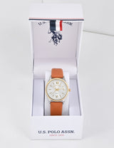 LADIES BROWN STRAP WATCH,USC42170UO-0000A