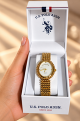 Immediate LADIES OVAL FACE GOLD ANALOG WATCH
SKU: USC40691UO-0000A