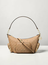 Michael Kors Merritt Signature Logo Convertible Crossbody Bag,35S6S0WC1B
