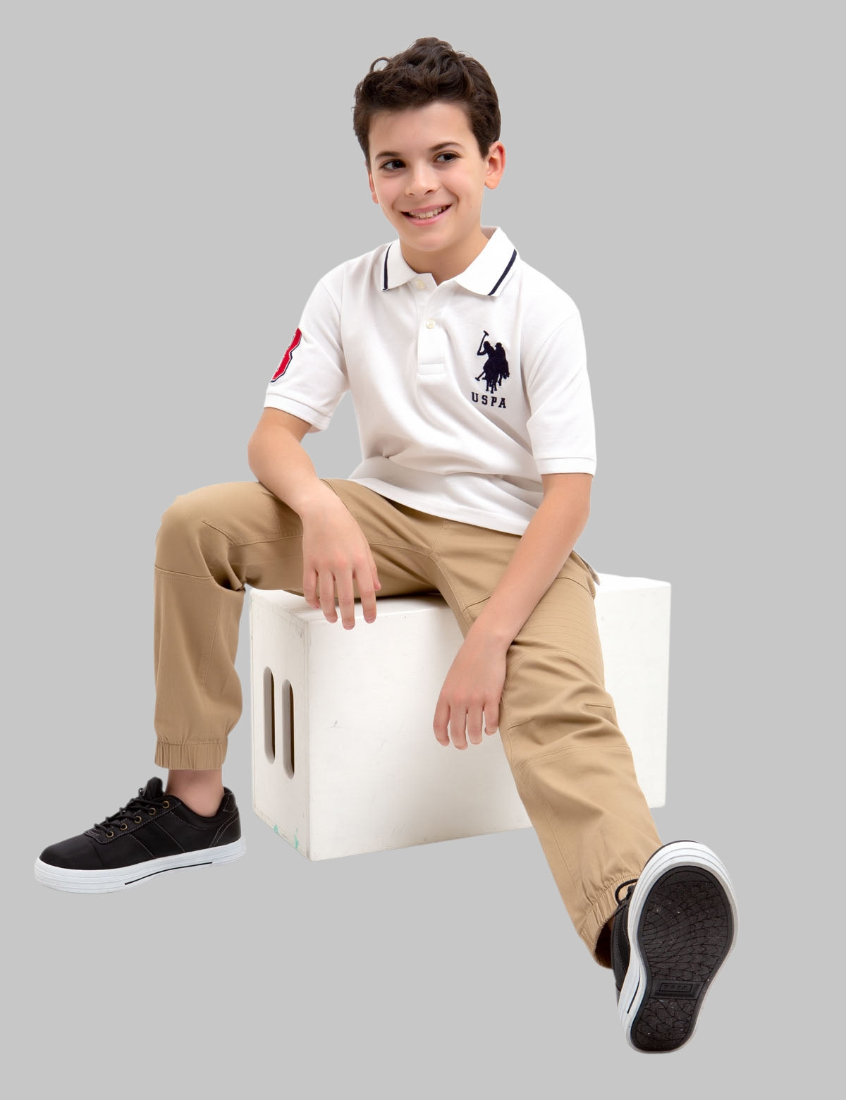 BOYS PIQUE SOLID POLO SHIRT