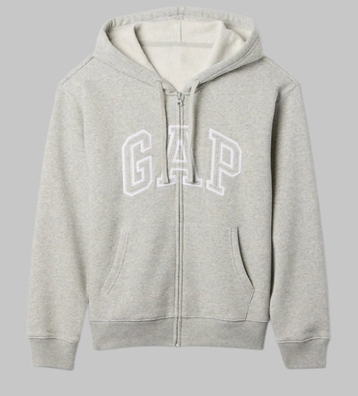 Relaxed Gap Logo Zip Hoodie